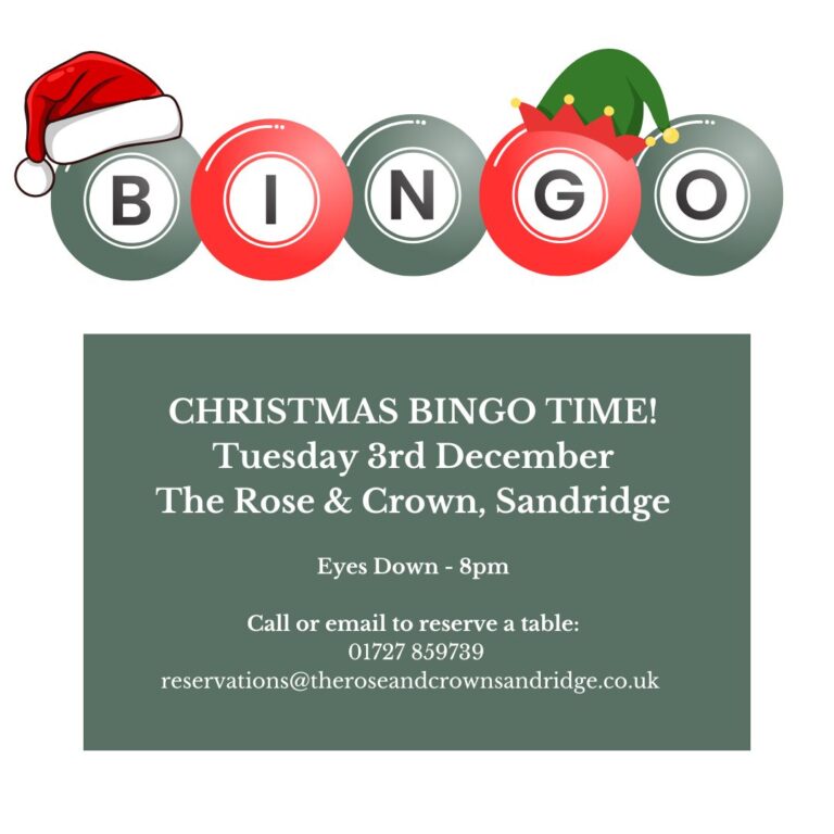 Rose & Crown, Sandridge Bingo Night